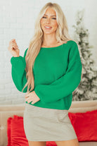 The Belle Sweater - Bright Green — view 6