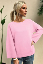 The Callie Sweater - Pink — view 3