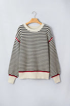 The Nola Sweater - Black Stripe — main photo