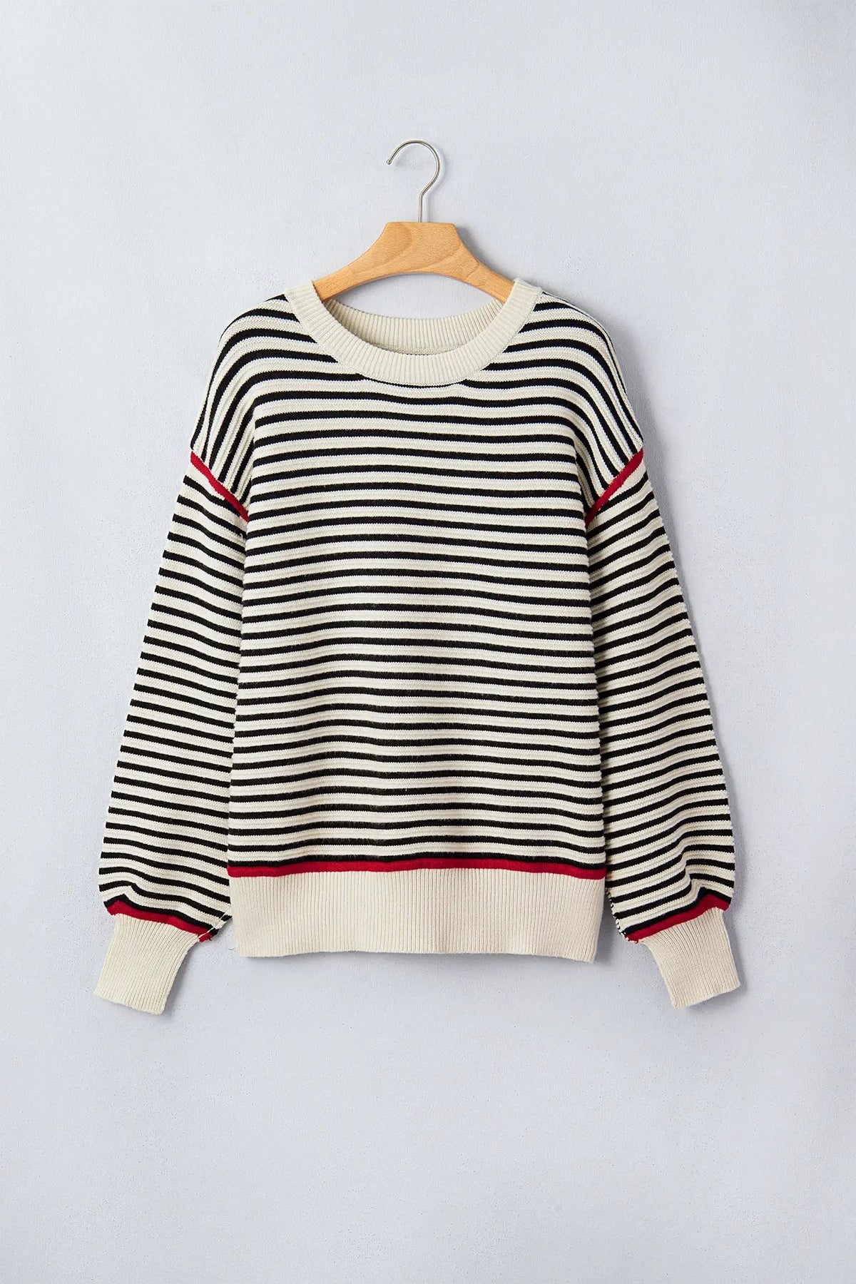 The Nola Sweater - Black Stripe — main photo