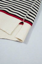 The Nola Sweater - Black Stripe — view 3