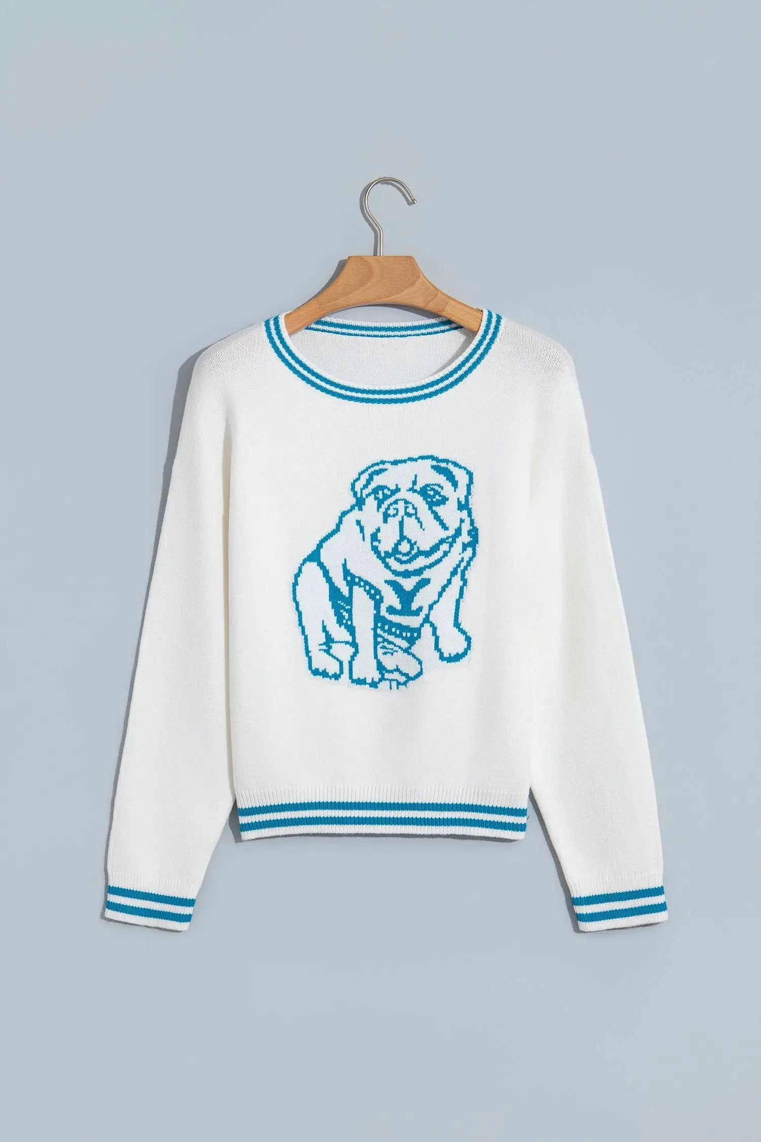The Delia Sweater - Light Blue — view 3