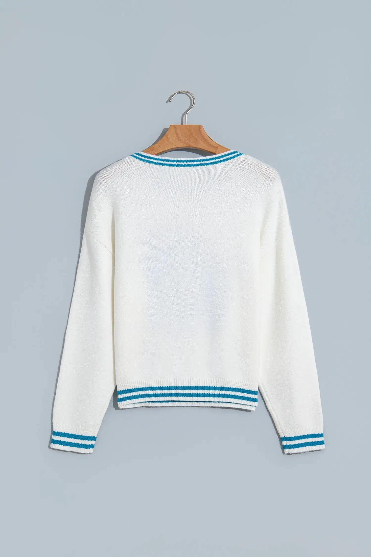 The Delia Sweater - Light Blue — view 4