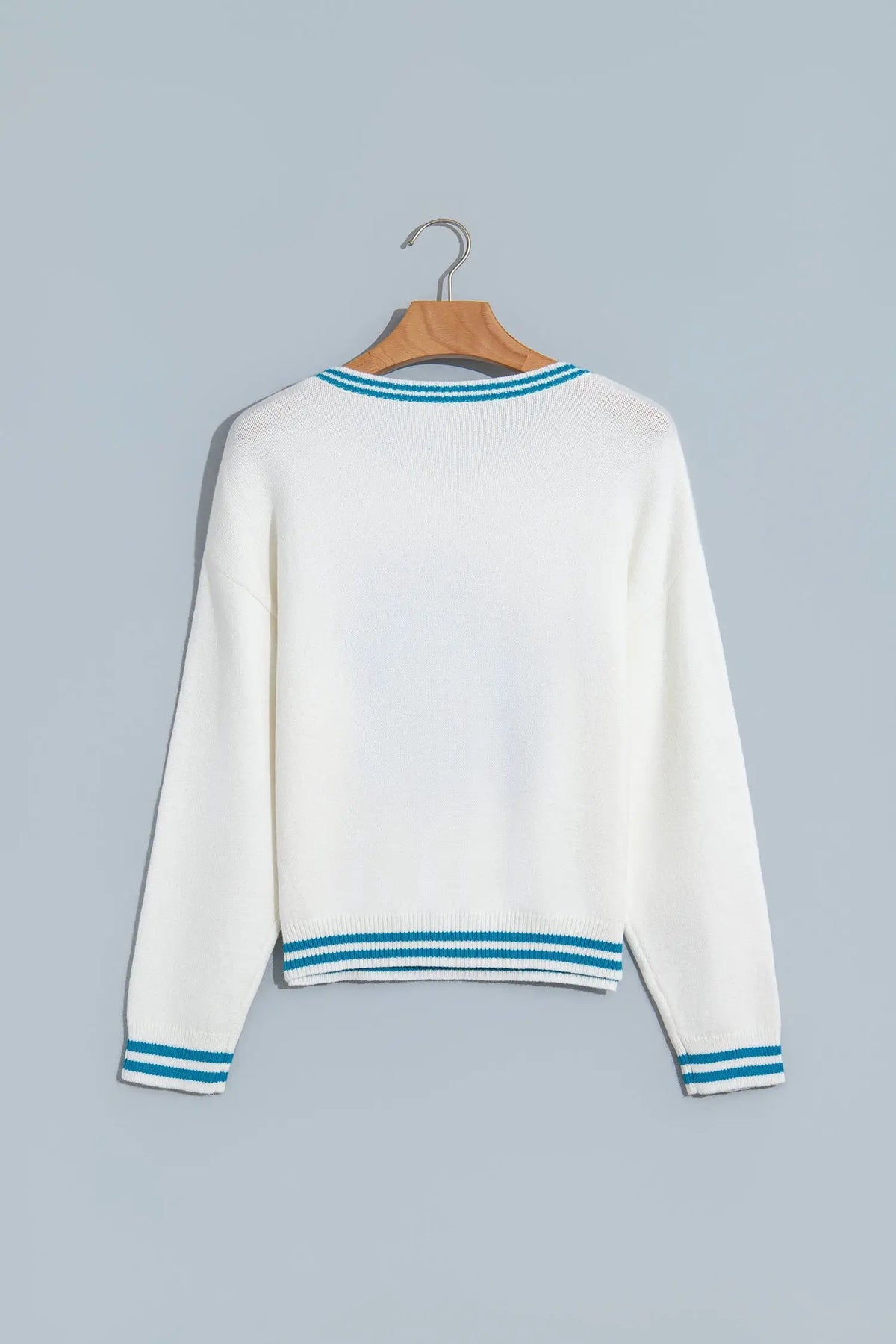 The Delia Sweater - Light Blue — view 4
