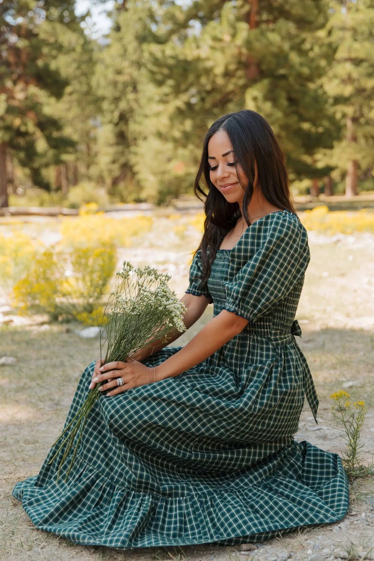 The Brooke Maxi Dress - Green — view 3
