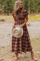 The Raven Midi Dress - Red — view 2