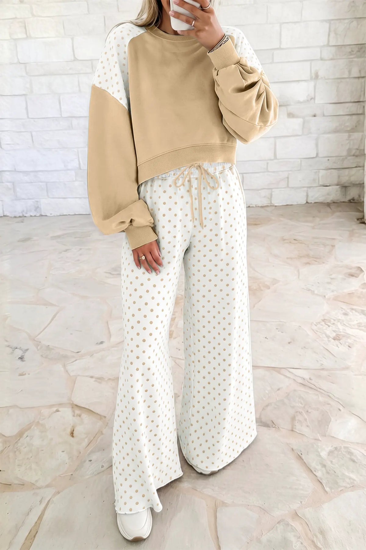 The Makenna Pant Set - Khaki — view 5