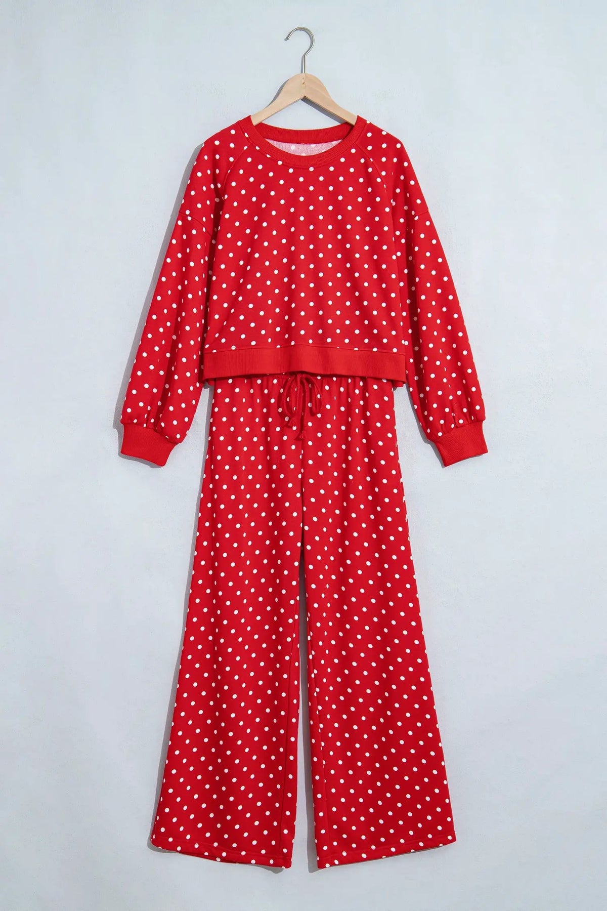 The Finley Pant Set - Red — view 3