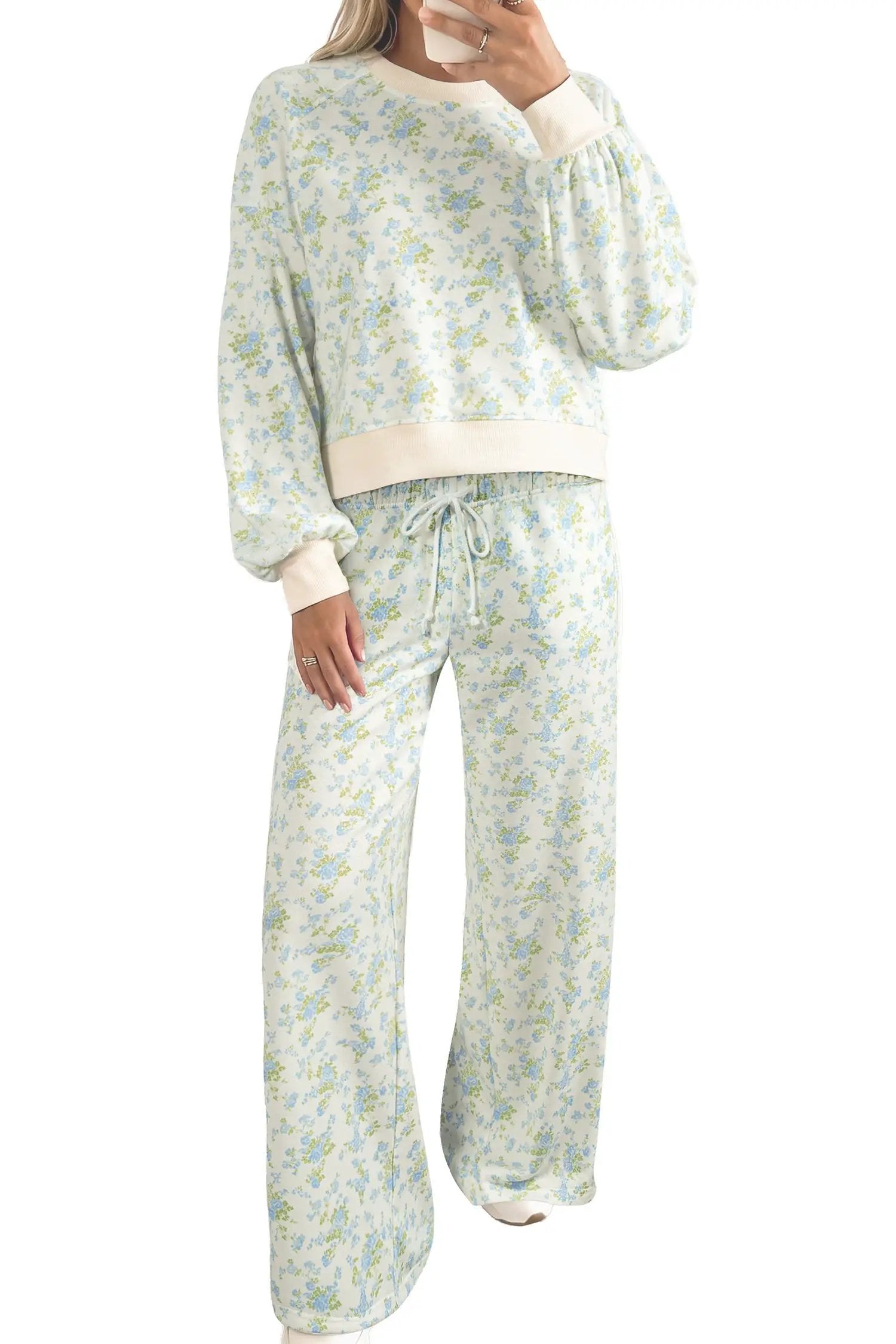 The Hattie Pant Set - Sky Blue — view 3