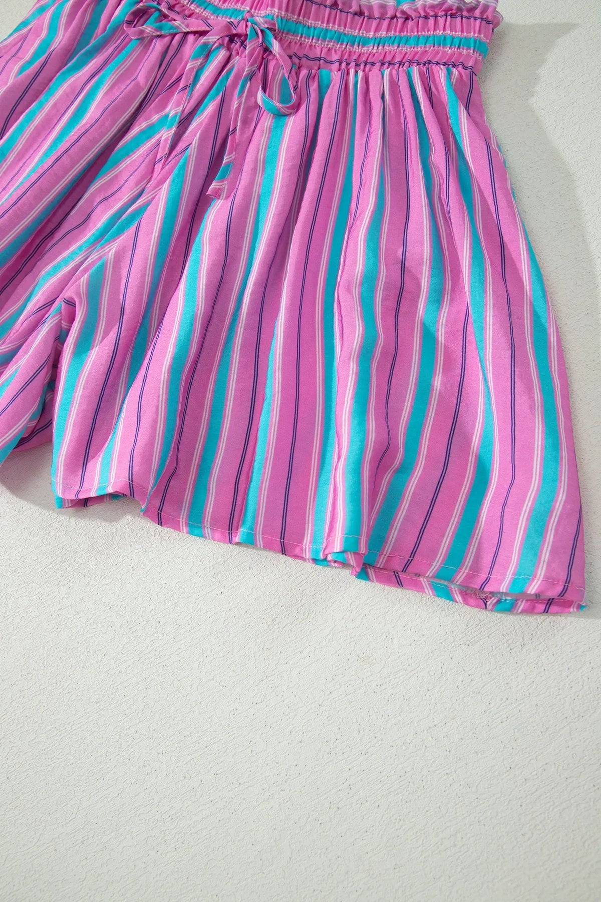 The Talia Short Set - Pink Stripe — view 6