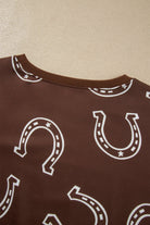 The Georgia Pant Set - Brown — view 6