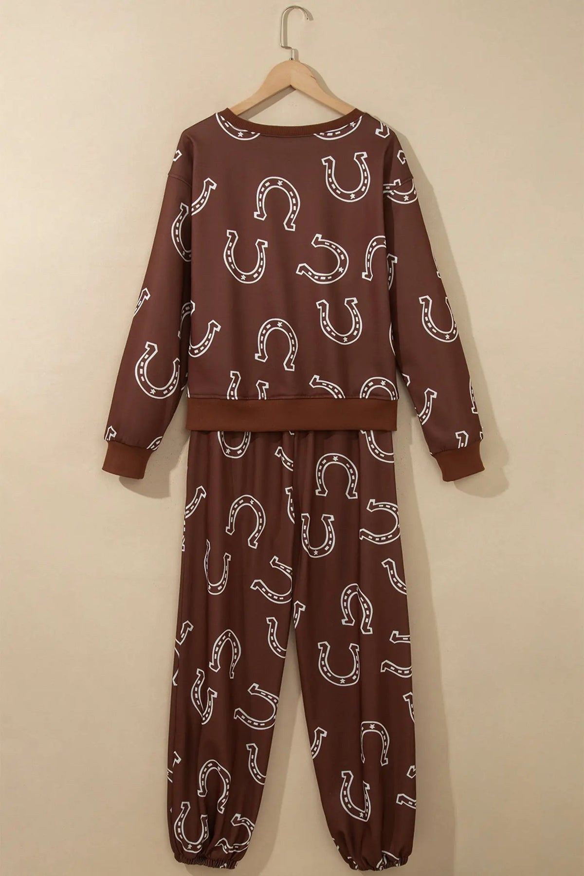 The Georgia Pant Set - Brown — view 3
