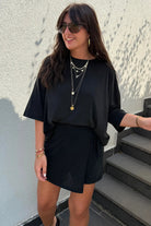 The Phoebe Two-Piece Dress Set - Black — view 2