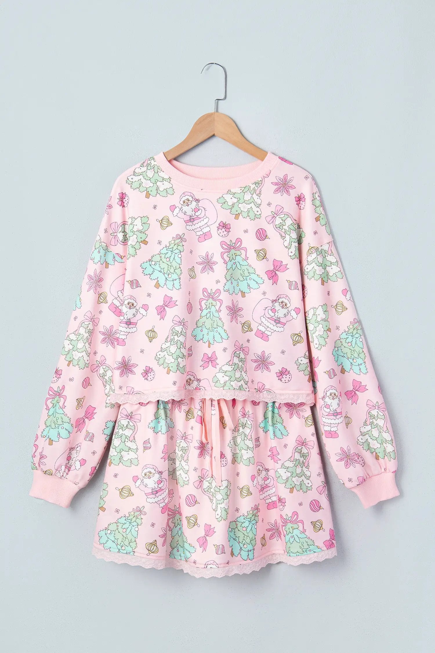 The Maya Two-Piece Dress Set - Pink — view 3