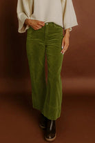 The Macy Pants - Vineyard Green — view 2