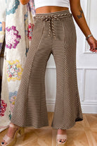 The Cassidy Pants - Khaki Stripe — view 3