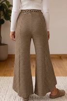 The Cassidy Pants - Khaki Stripe — view 4