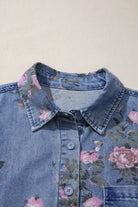 The Cleo Blouse - Blue — view 6