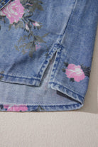 The Cleo Blouse - Blue — view 5