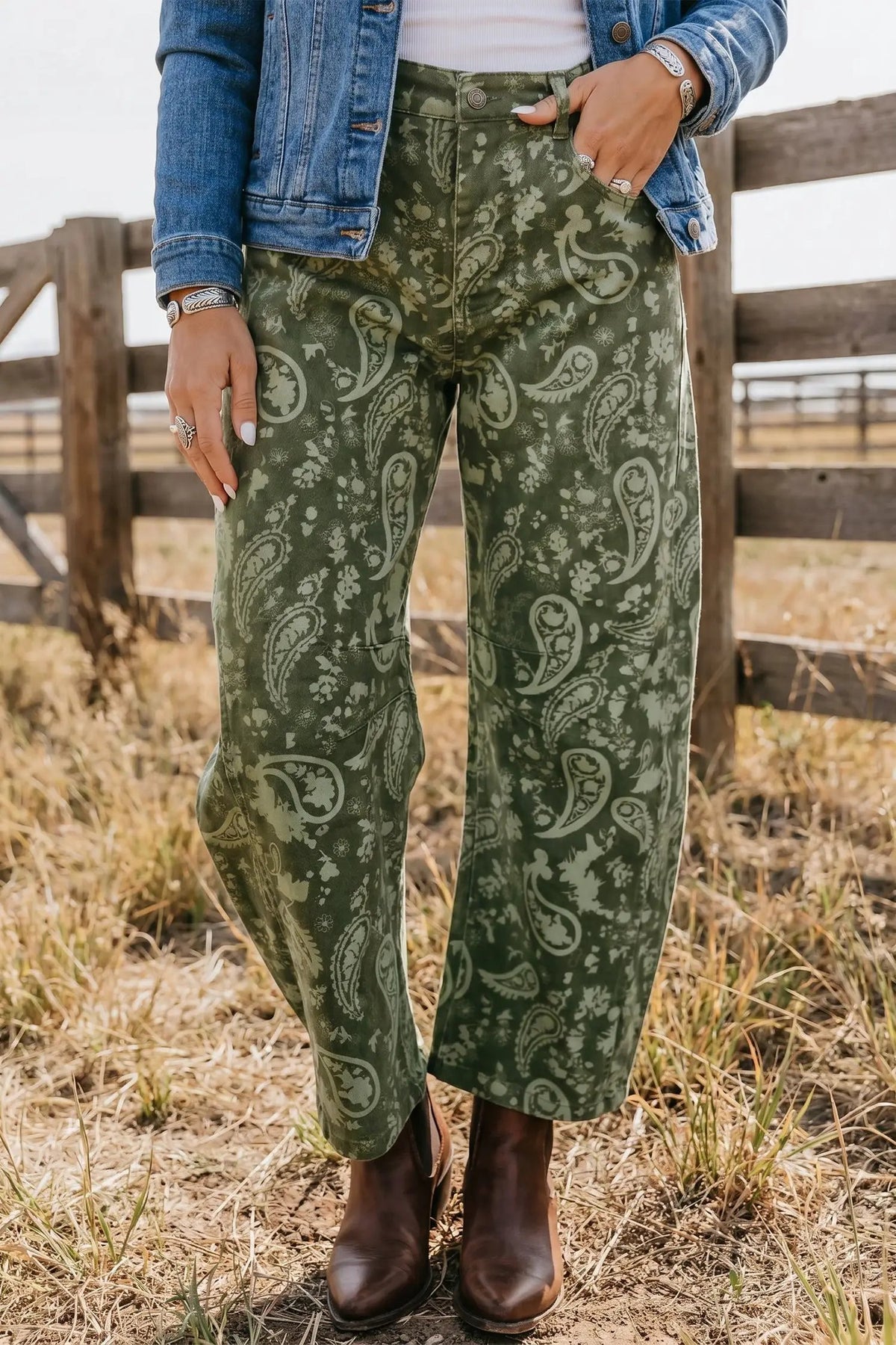 The Delaney Jeans - Green — main photo