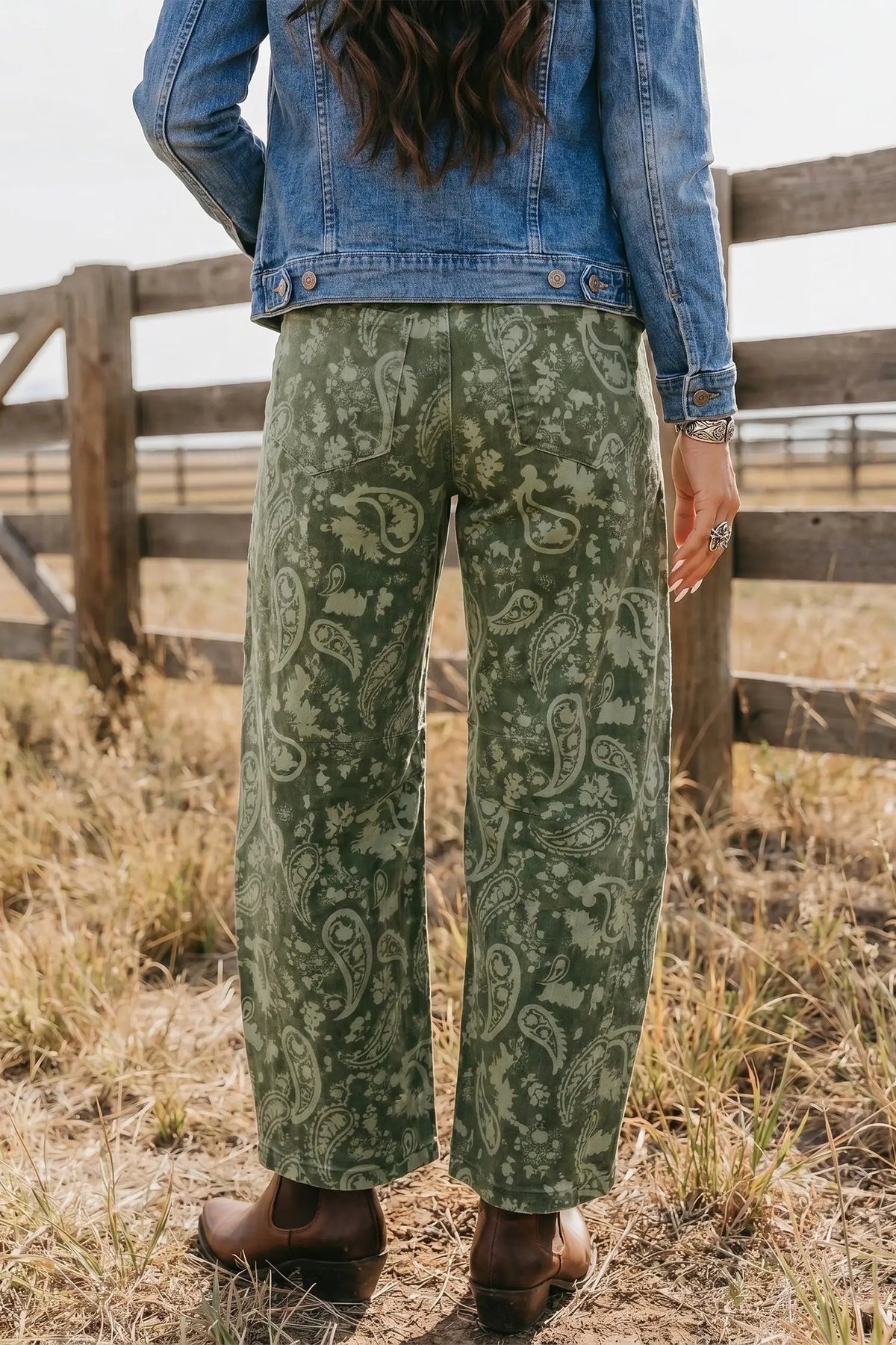 The Delaney Jeans - Green — view 2