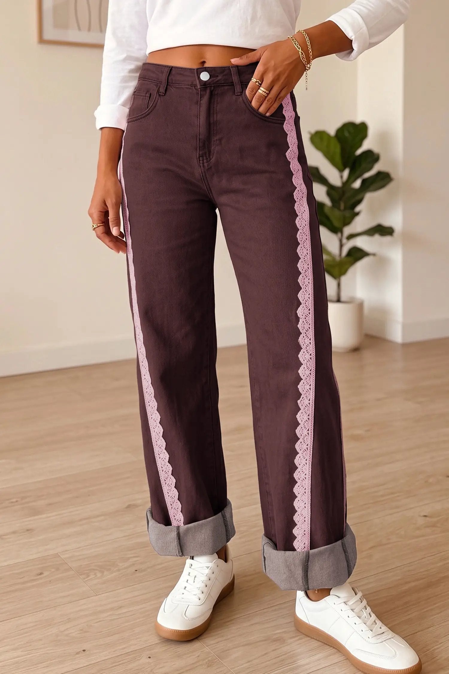 The Elaina Jeans - Coffee — view 3