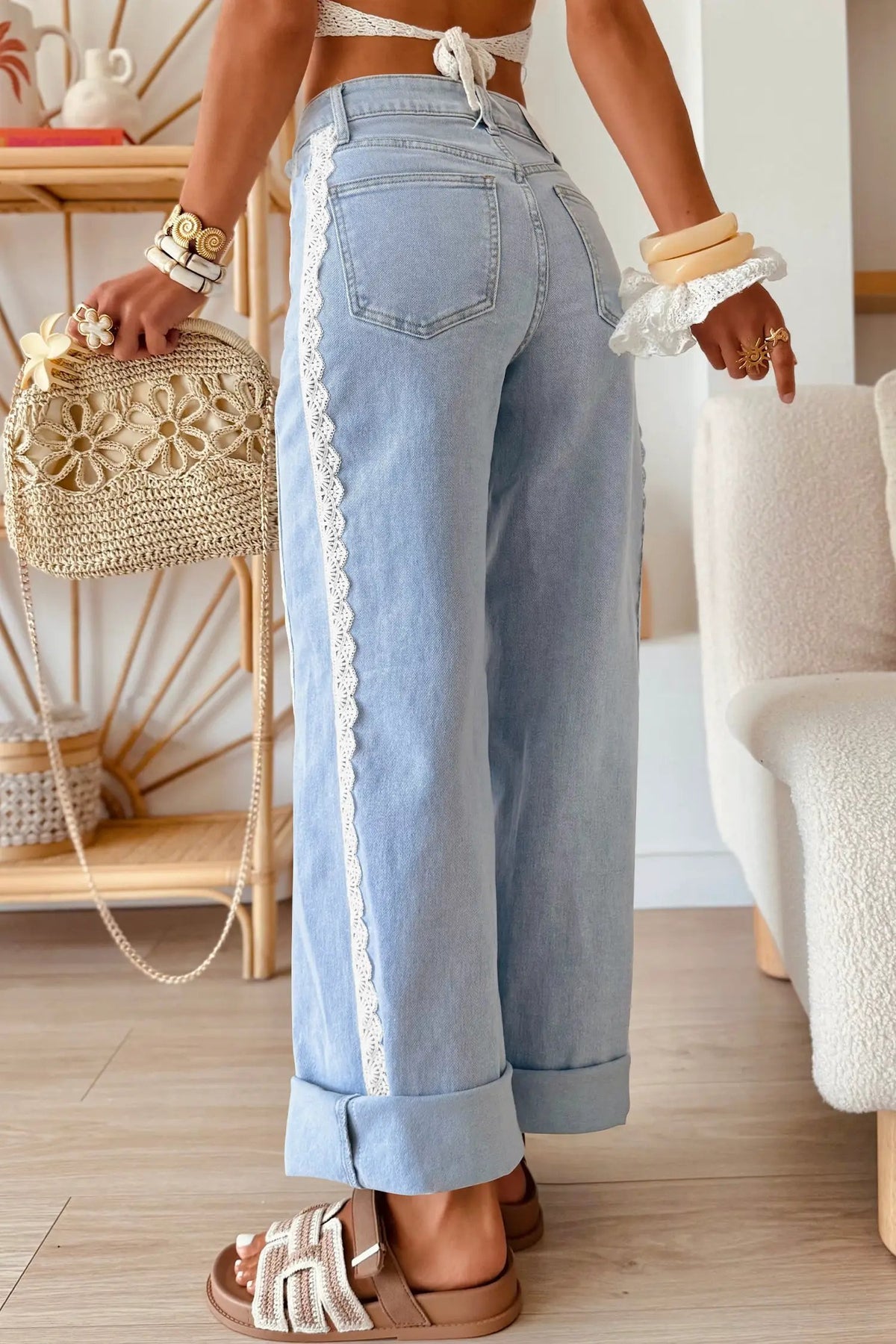 The Amelia Jeans - Beau Blue — view 3