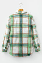 The Josie Plaid Shacket - Khaki — view 5