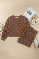 The Celia Plus Size Loungewear - Brown — main photo
