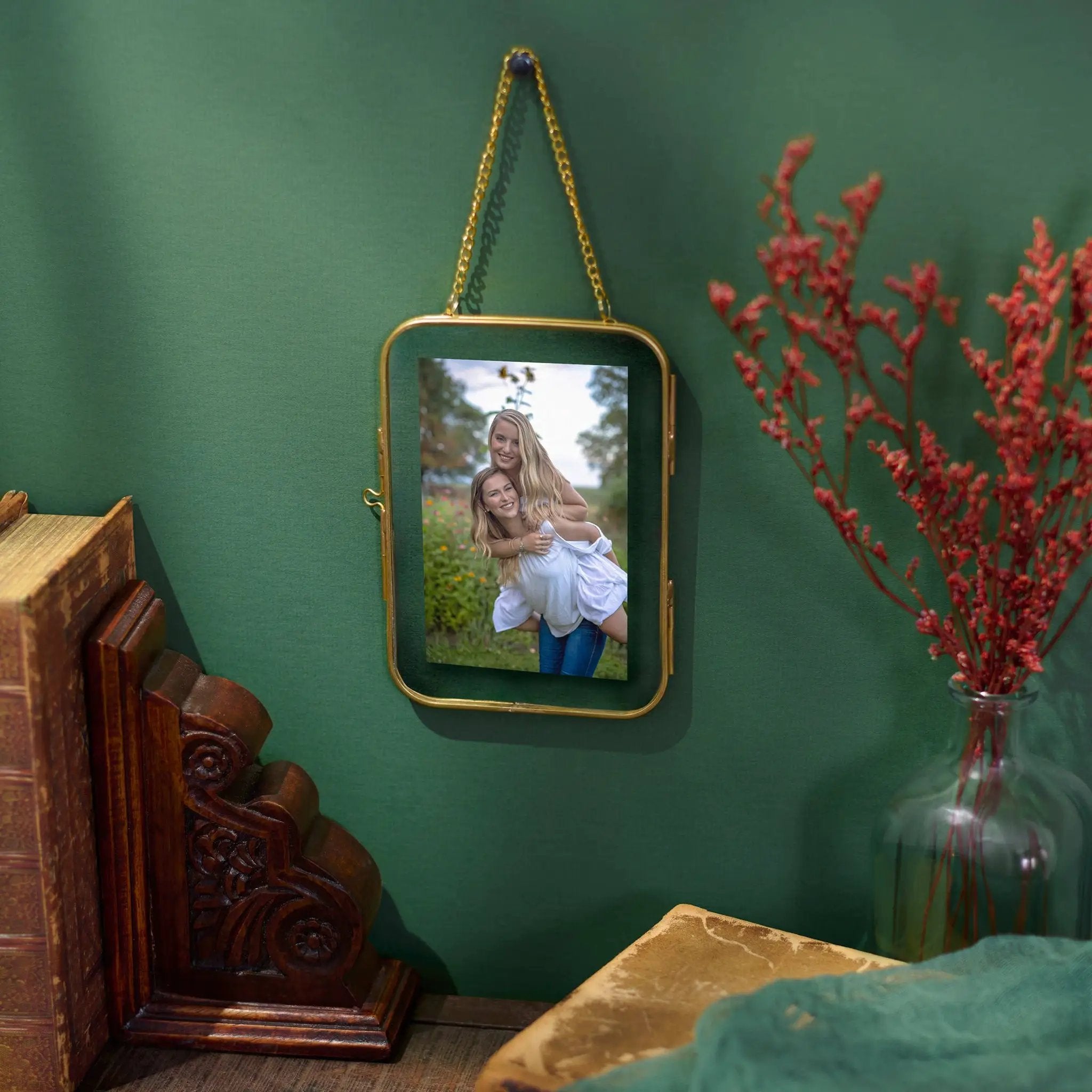 Primitives by Kathy Primitives by Kathy - Floating Gold Photo Frame - Picture Frames