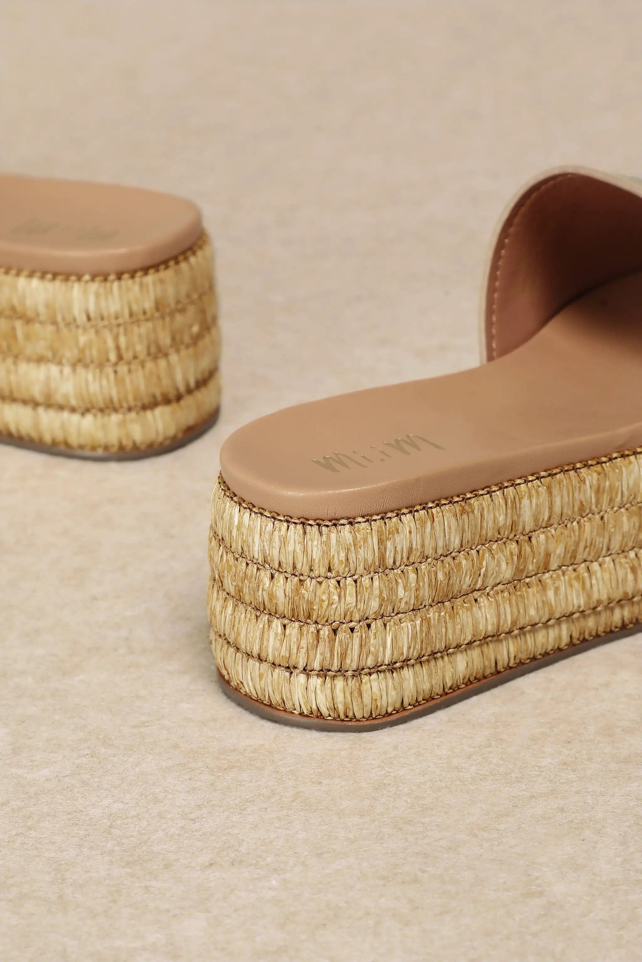 MiiM The WANIKA Platform Sandals: BEIGE - Sandals