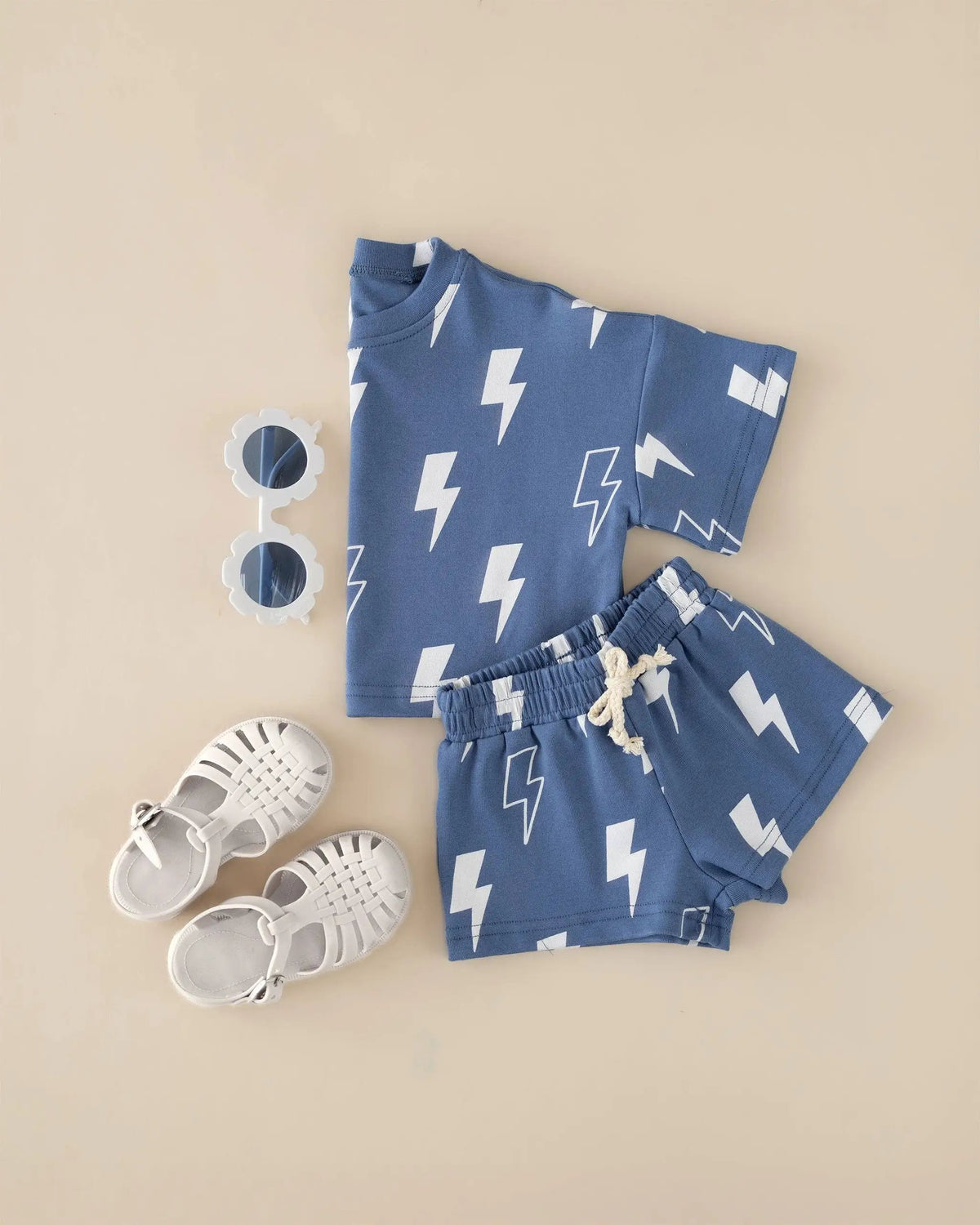 Lucky Panda Kids Blue Bolt Lounge Set - Baby & Children's Outfits