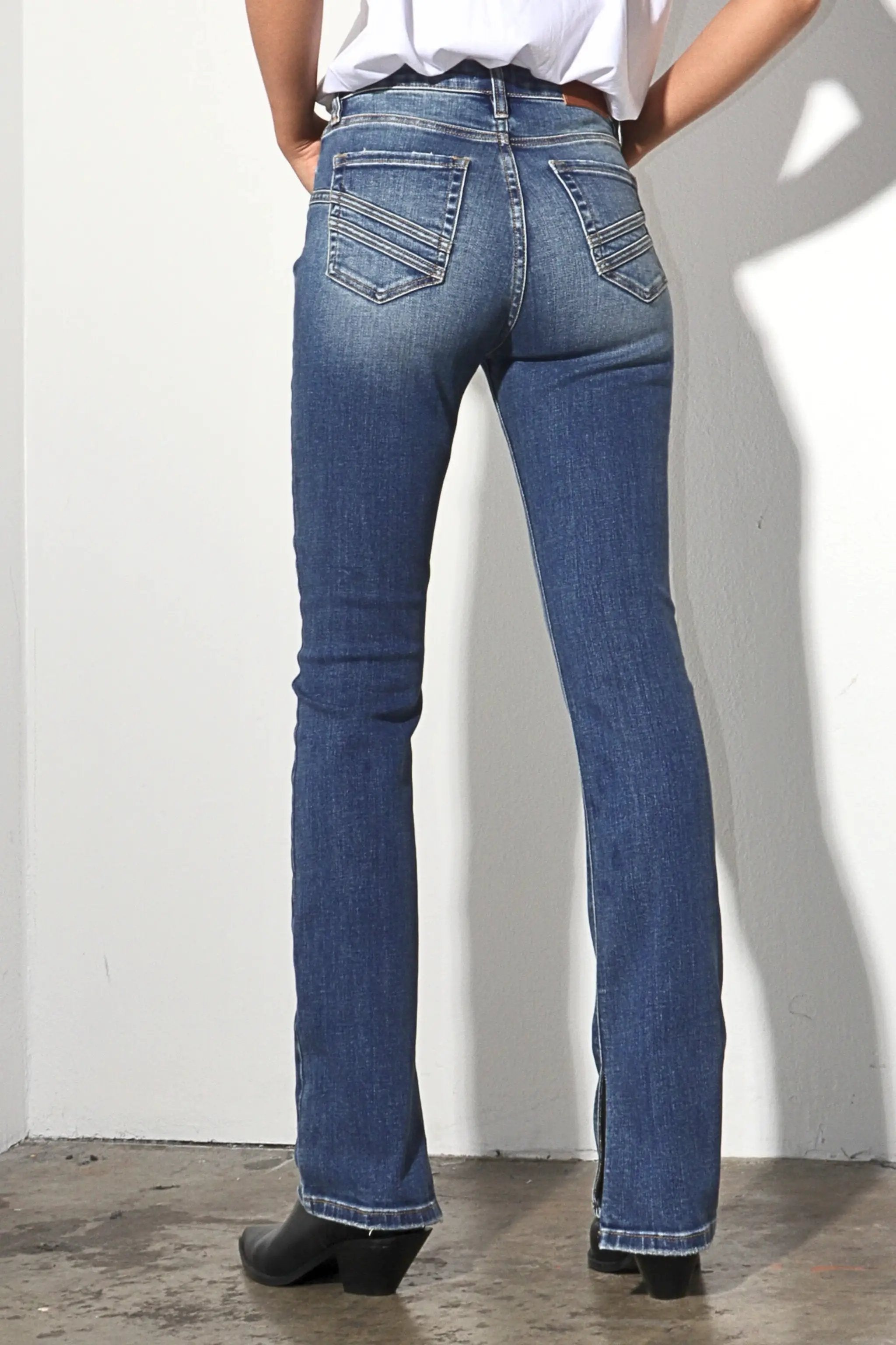 ARTEMIS VINTAGE Artemis Vintage Western Tummy Control Y2K Bootcut Jeans - Jeans