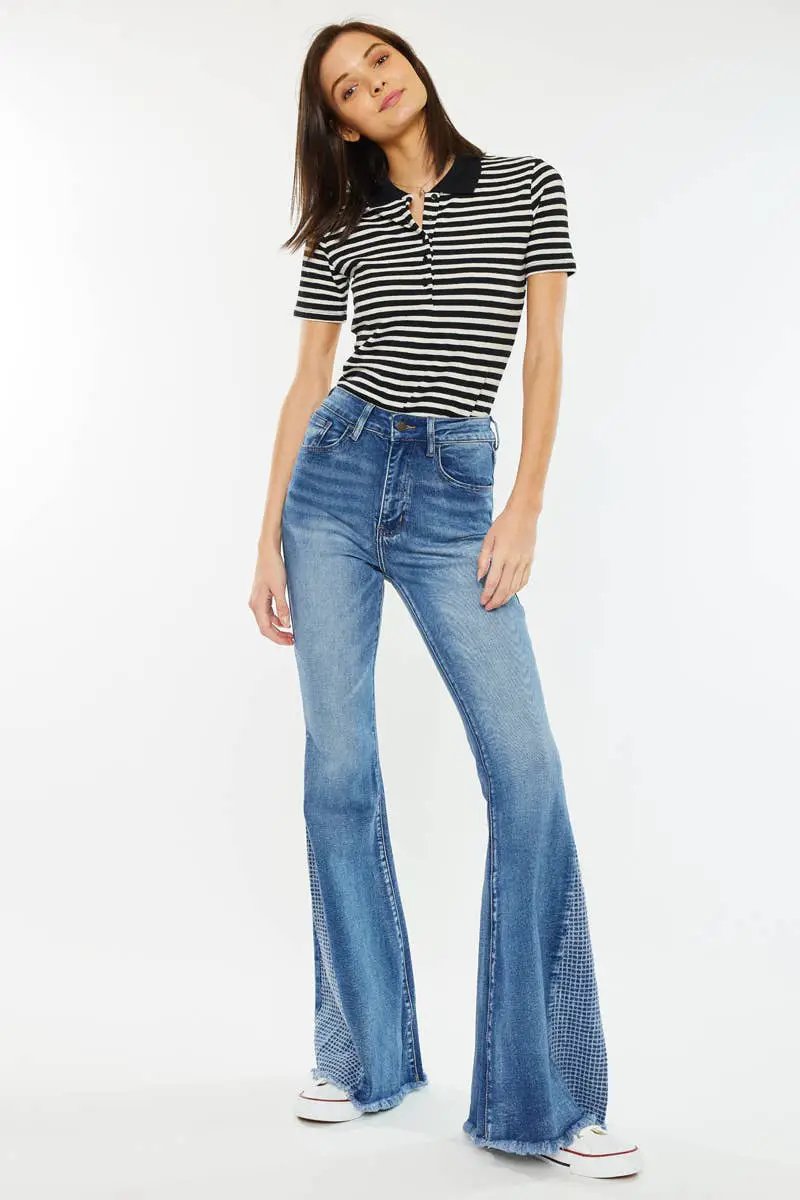 Nature Denim Nature Denim - High Rise Flare Women's Jeans: 1 - Jeans