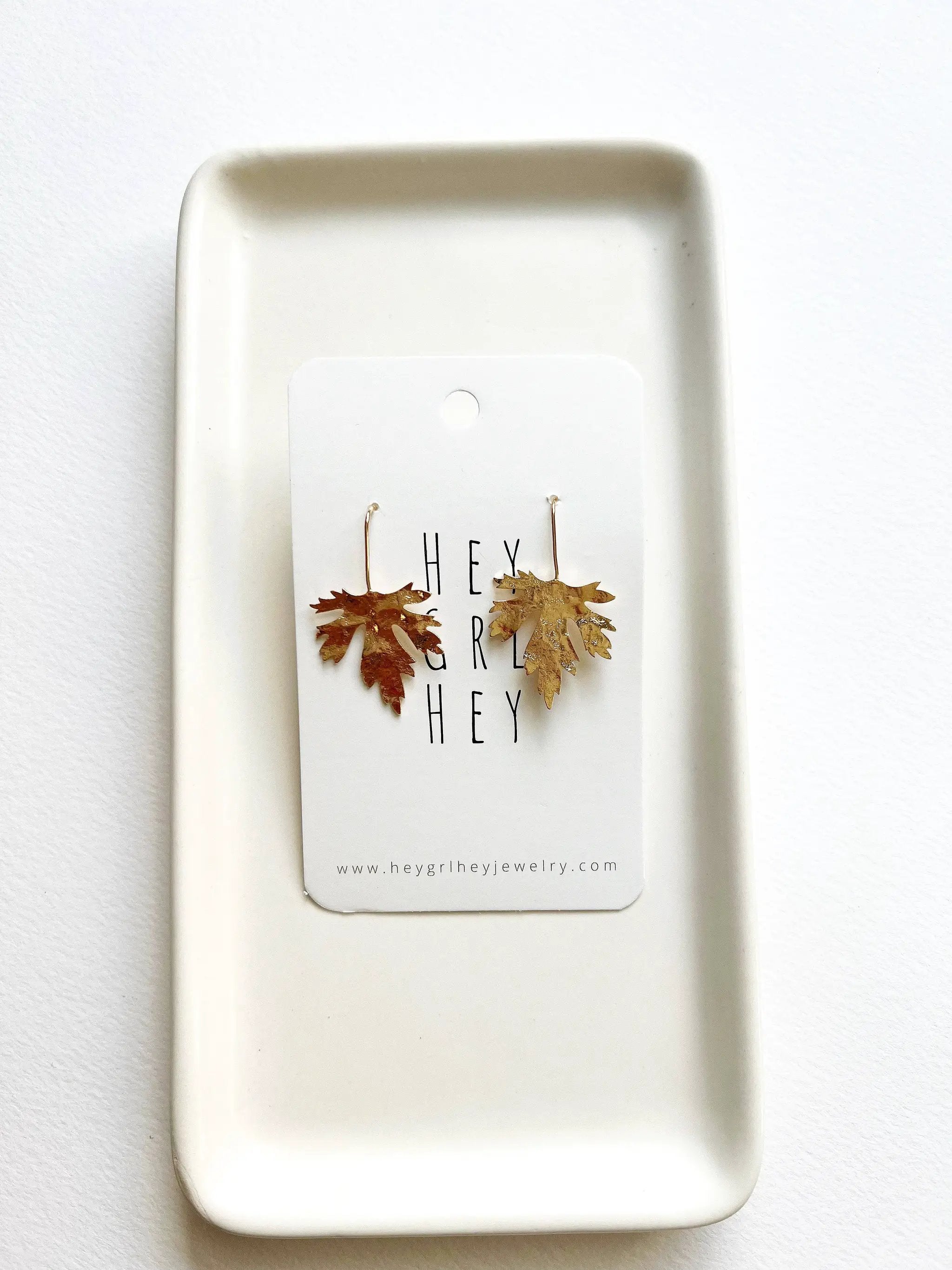 Hey Grl Hey Jewelry The Maple Leaf Earrings in Gold - Earrings