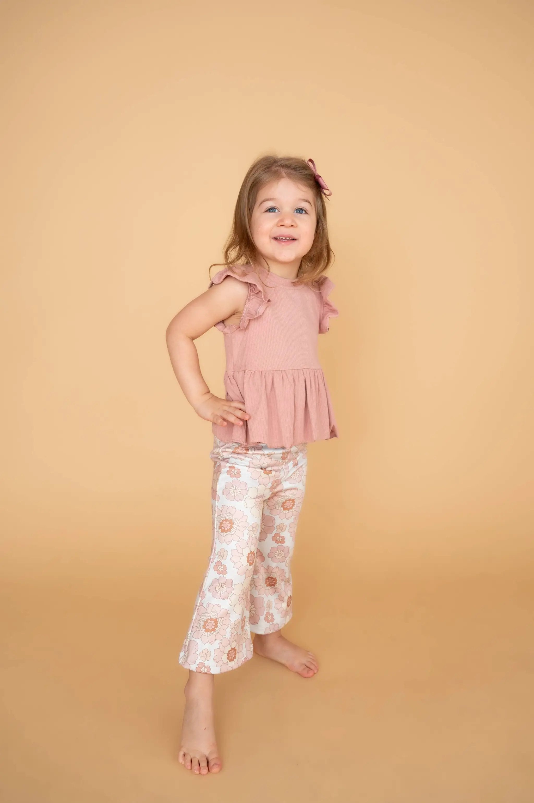 Celebrate Your Tribe Retro Flower Flares Bell Bottom Pants - Trousers