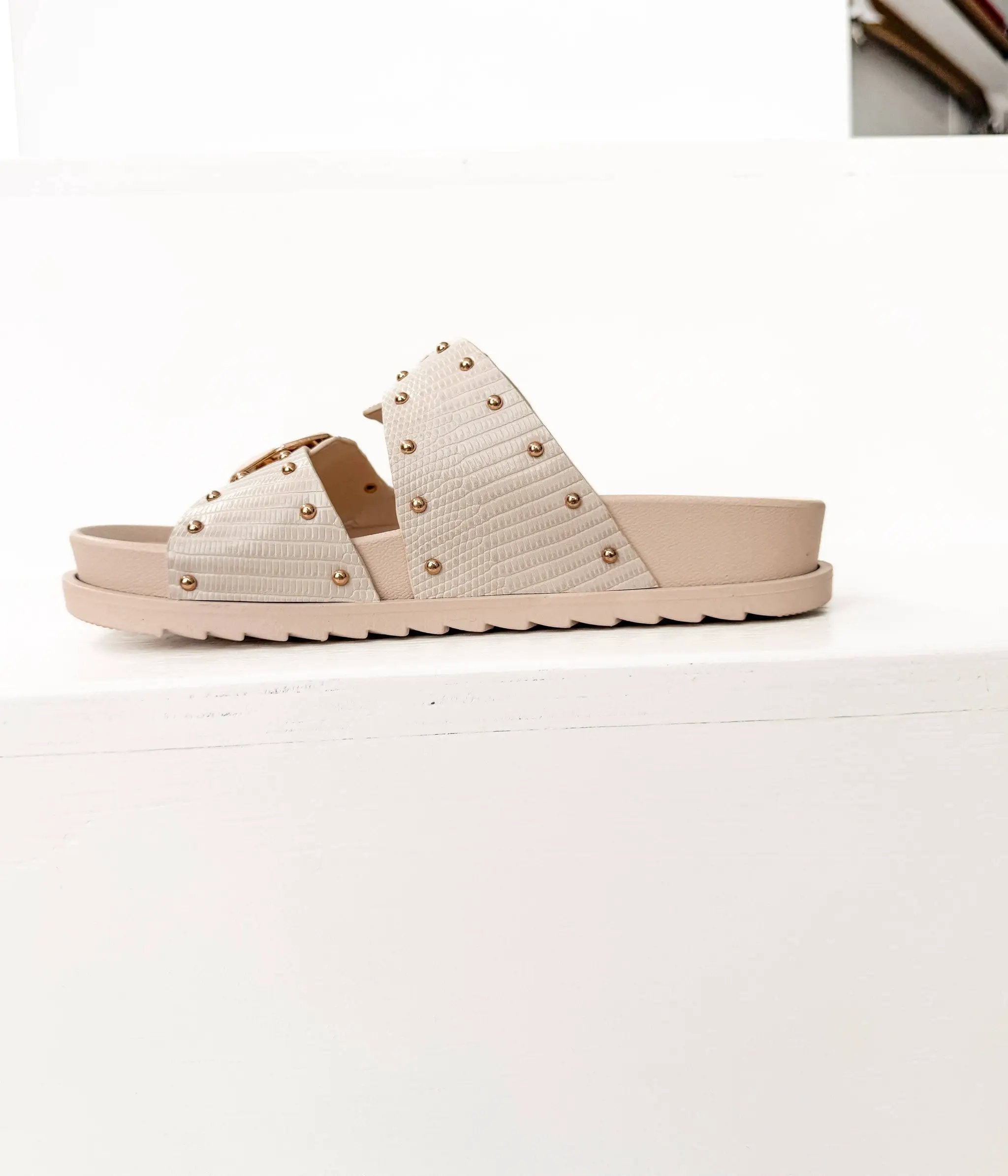 Naughty Monkey The Marigold Sandals: Cream - Sandals