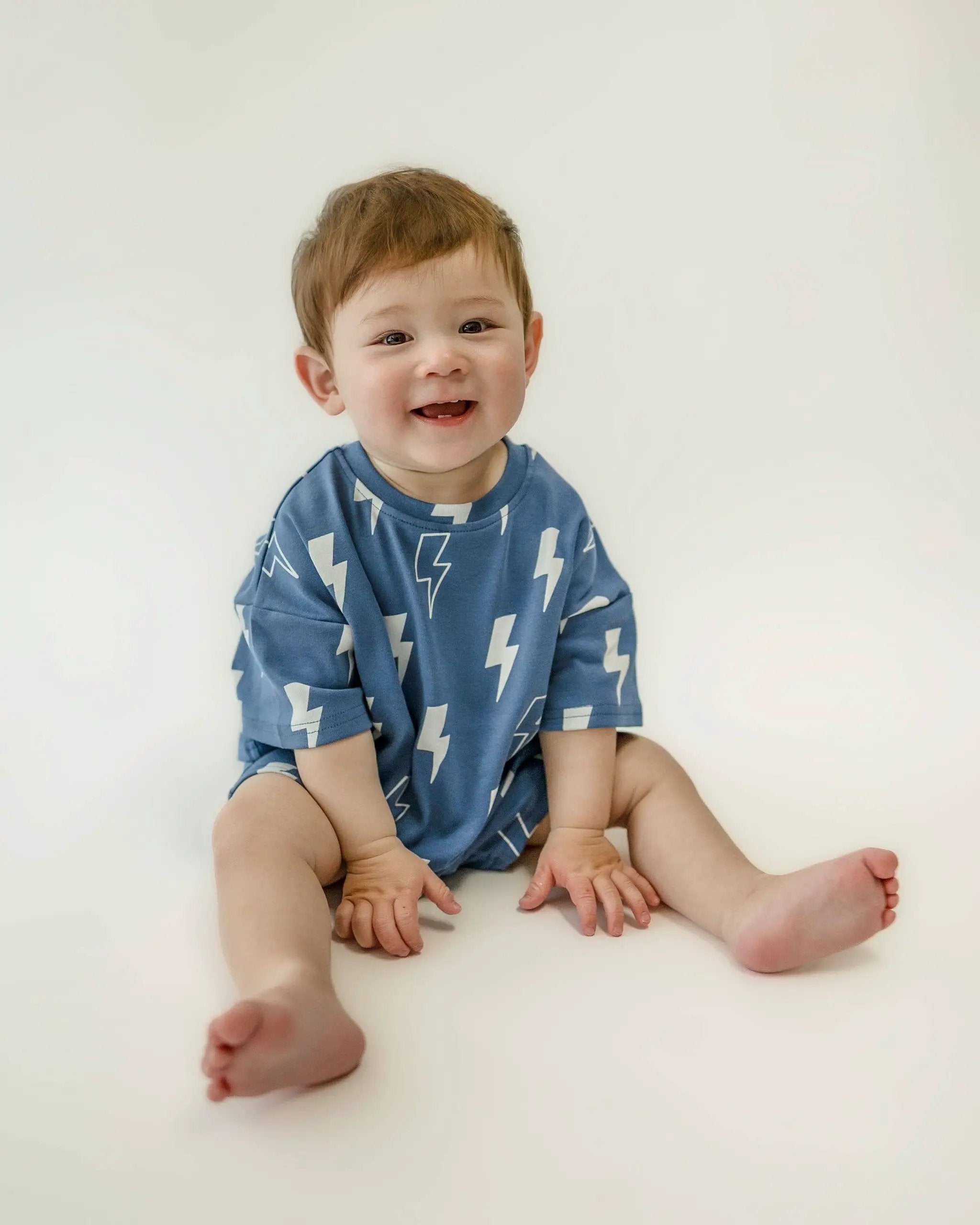 Lucky Panda Kids Blue Bolt Lounge Set - Baby & Children's Outfits