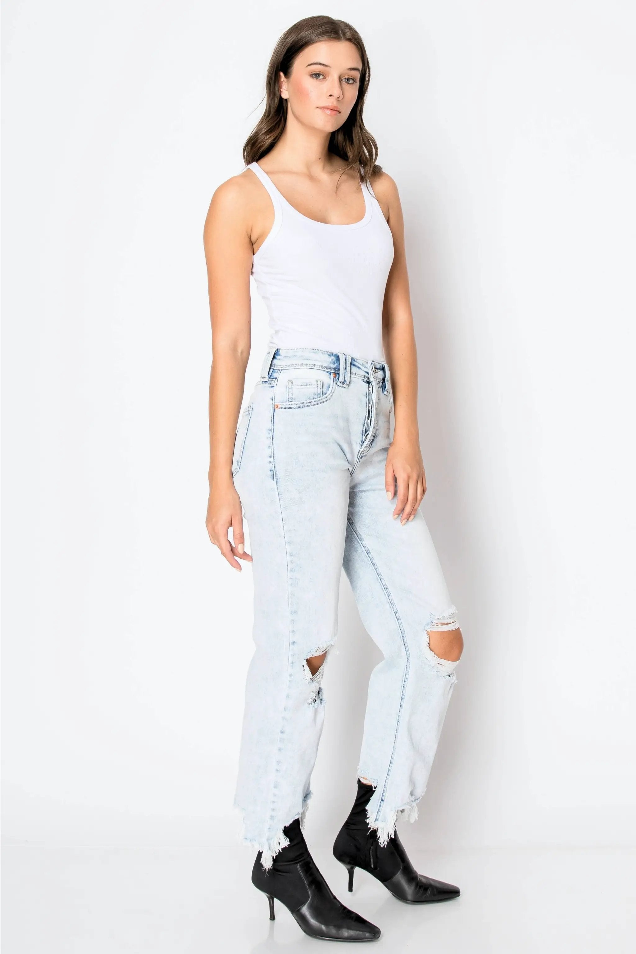 ARTEMIS VINTAGE Artemis Vintage Sculpt & Shape High-Rise Wide Leg Jeans - Jeans